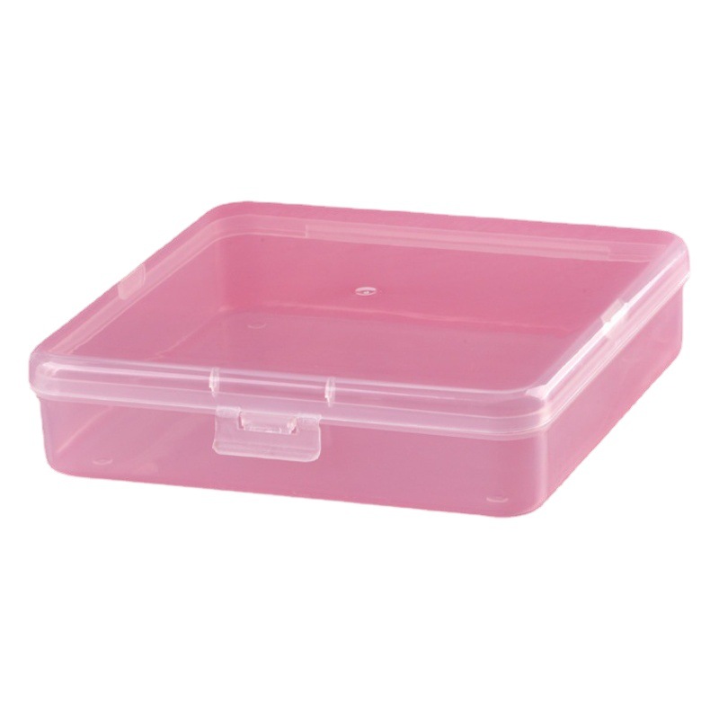 Factory sales wholesale square plastic box PP conjoined flip transparent plastic packaging box parts product storage box