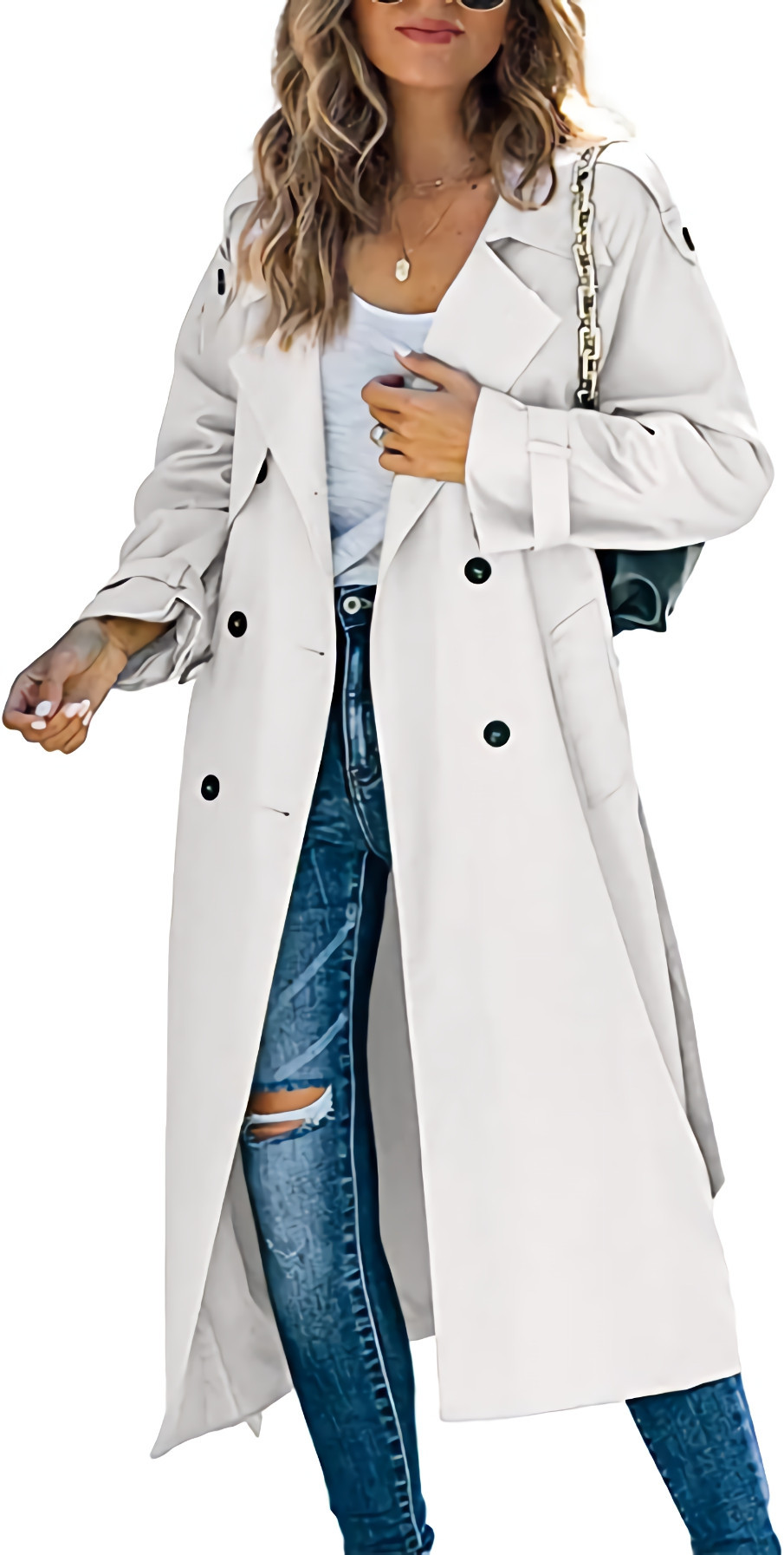Picture of in stock! Amazon Independent Station Cross-border European and American Women's Winter and Autumn Coat Coat Foreign Trade 2023 Coat