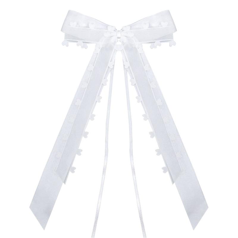 Factory Direct sale Valentine's Day transparent lace edge transparent ribbon gift flower packaging love ribbon bow