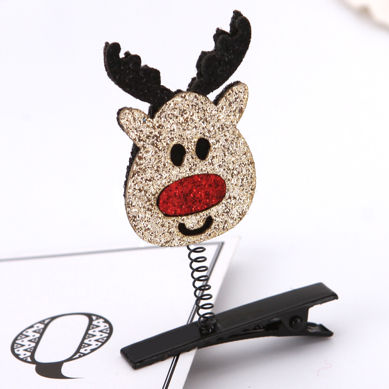 Picture of 2025 New Japanese and Korean Internet Celebrity Christmas Hairpin Spring Small Clip Small Gift Hair Accessories Festive Headwear Spot Wholesale