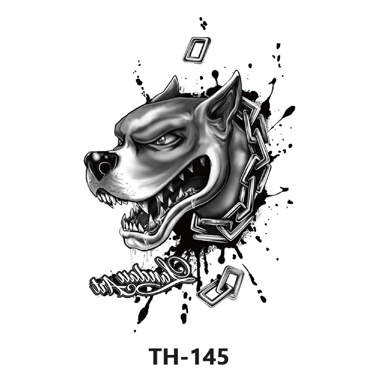 Picture of Cross-Border Manufacturer Wholesale Cartoon Color Tattoo Stickers Unicorn Black and White Animal Tiger Waterproof and Sweatproof Tattoo Stickers