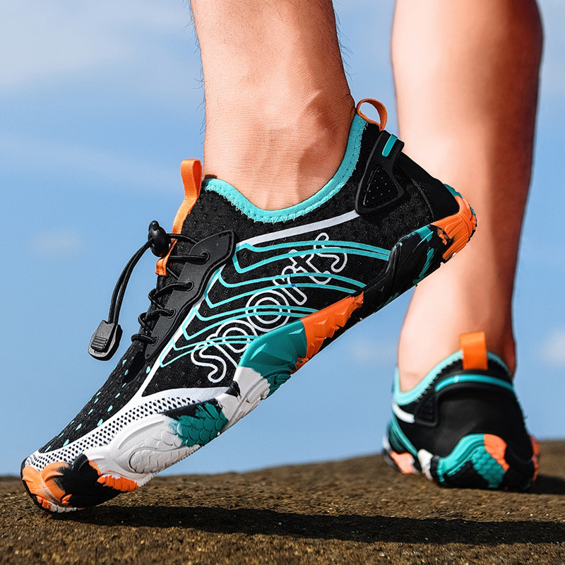 Picture of Colorful New Beach Shoes for Women, Wading Shoes for Men, Swimming Shoes for Couples, Quick-Drying Breathable River Tracing Shoes, Hiking Shoes for Adults