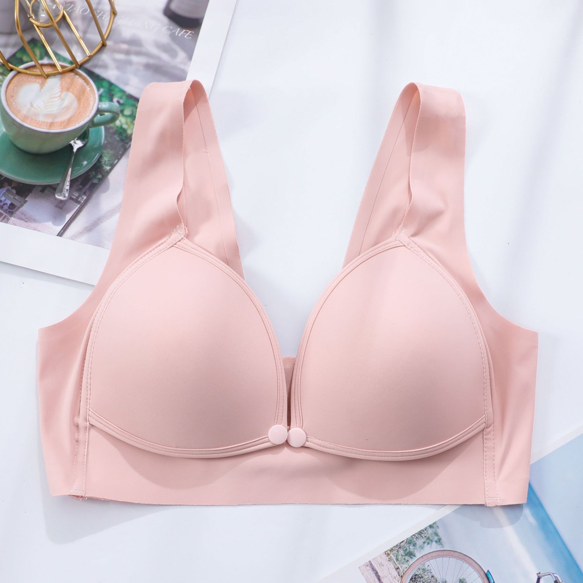 Picture of Breastfeeding Underwear Foreign Trade Special for Vietnam Southeast Asia Comfortable Gather Anti-sagging Pregnancy Bra Summer Thin Pregnancy