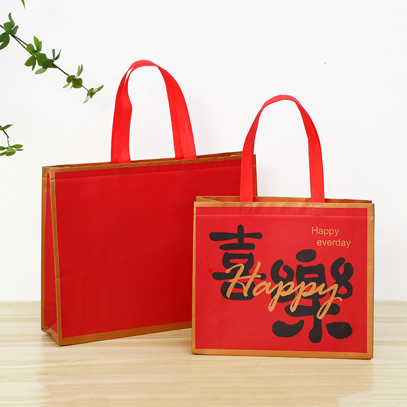 Clothing Store Non-woven Hand Shoulder Shopping Bag High-end Women's Clothes Packaging Bag Gift Packaging Bag Customization