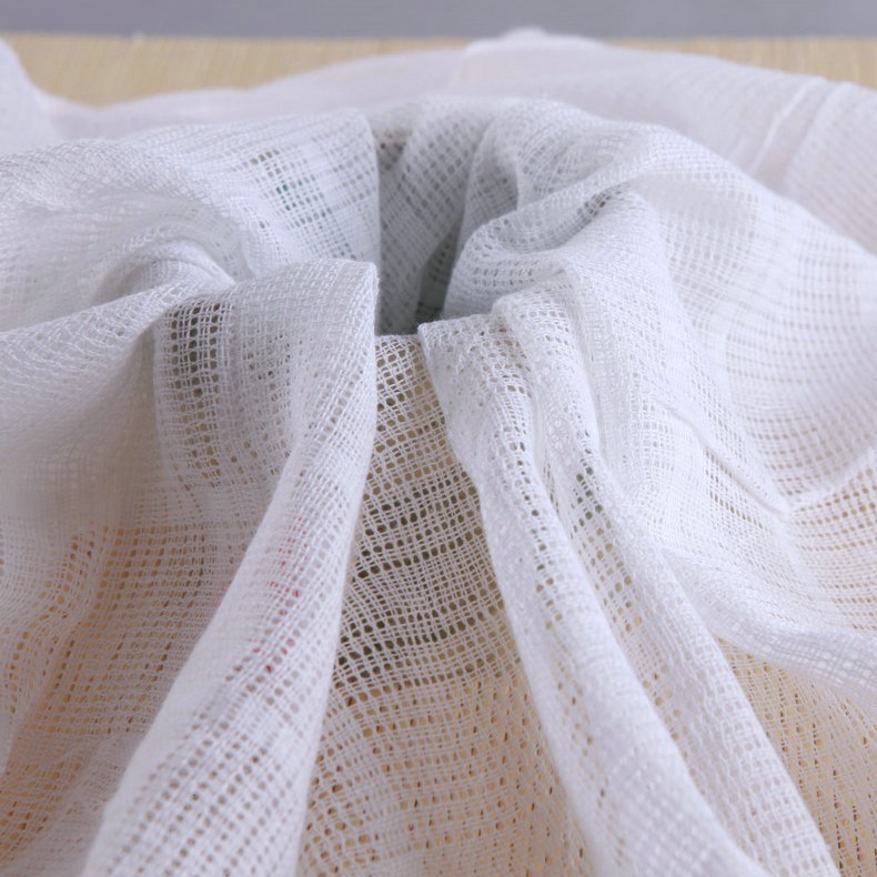 Picture of 19 Count Plaid Mosquito Net Cotton Gauze Supply 90cm Home Textile Fabric Threaded Twill Manufacturer Twill Weaving Technology
