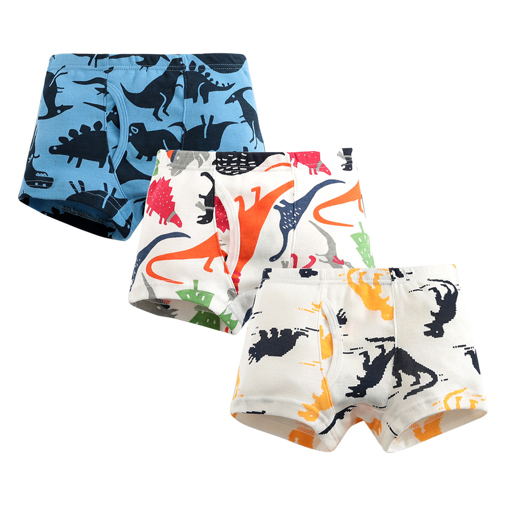 Picture of European and American boys boxer pants threaded cotton children's underwear boys boxer pants baby children's shorts wholesale