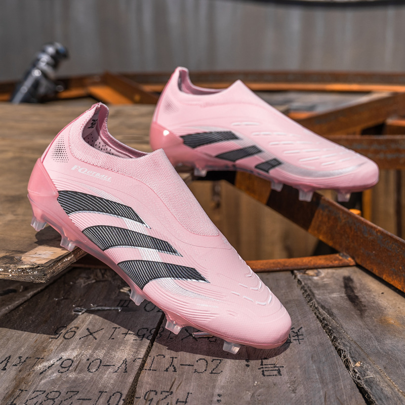 New Football Shoes Seamless Low-Top Youth Long Spikes Training Shoes Cross-Border Xiyin Large Size Sports Shoes Wholesale
