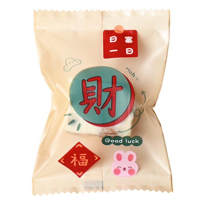 2025 New Year Snowflake Crisp Machine Sealed Bag Year of the Snake Festive Cookie Cookie Bag Baking Nougat Paper Candy Packaging Bag