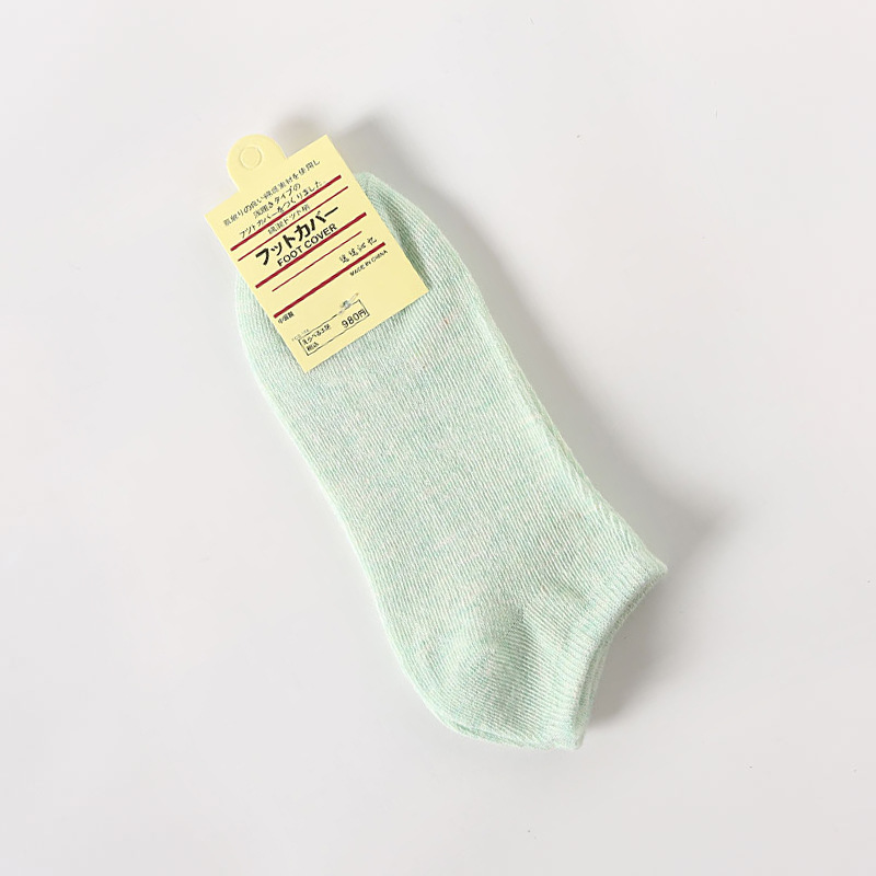 Picture of A generation of solid color cotton socks ladies boat socks shallow plus size gift women socks Zhuji socks wholesale