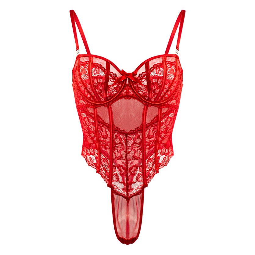 Cross-border Sex Underwear One-piece Body-shaping Underwear Thin Push-up Bra Perspective Rex Sexy Body-shaping Jumpsuit