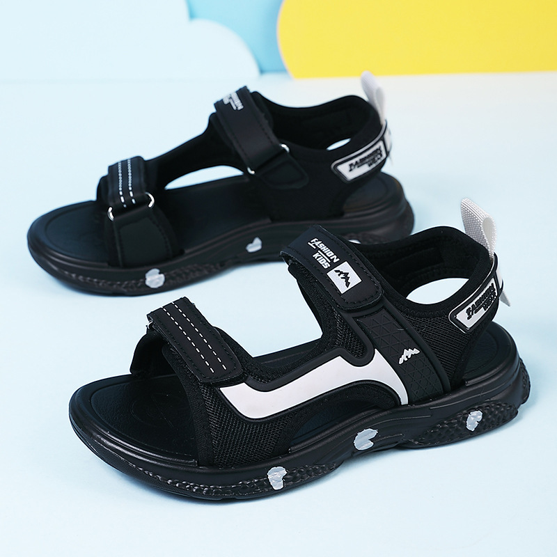 199 Cross-Border 2025 New Children's Beach Shoes Children's Sandals Soft Sole Non-Slip Children's Boys Primary School Students