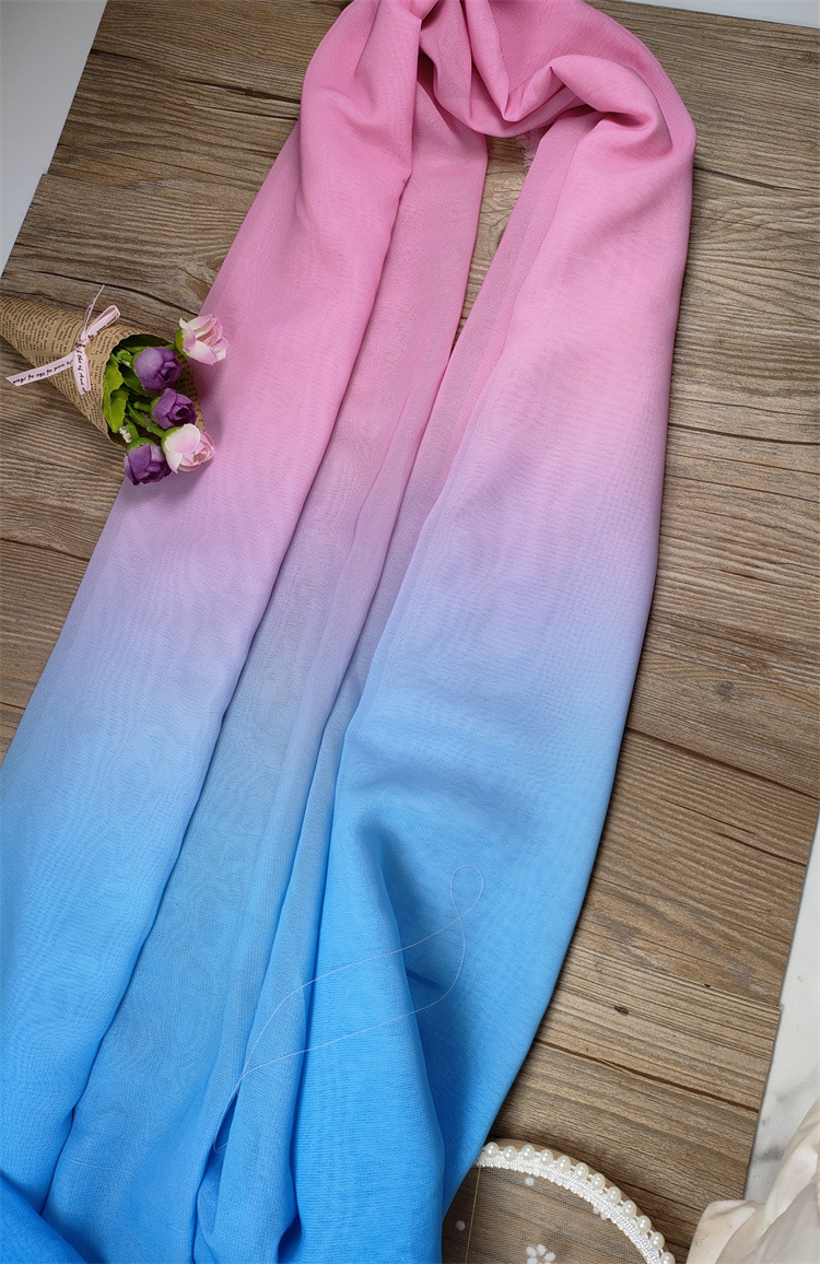 Picture of Dance Photography Photo Gradient Silk Scarf Art Photo Props Dance Performance Elegant Body Etiquette Scarf