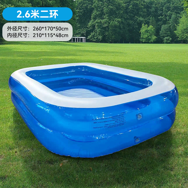 Picture of PVC Kids Inflatable Swimming Pool Home User Outside Large Family Pool Thickened Plastic Baby Baby Pool