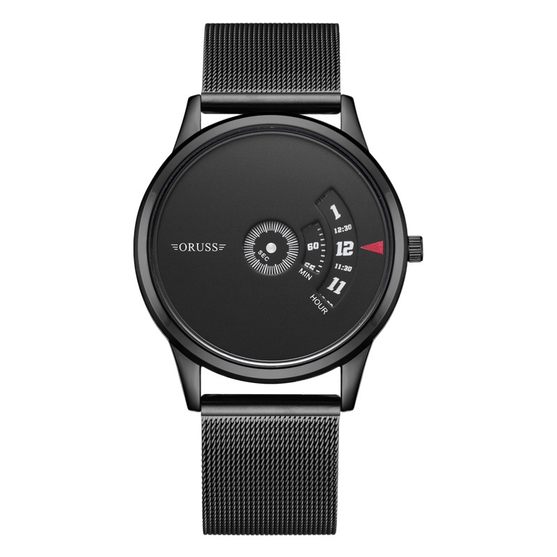 [A generation of foreign trade generation] new concept cool handsome fashion trendy men's steel mesh belt waterproof men's watch