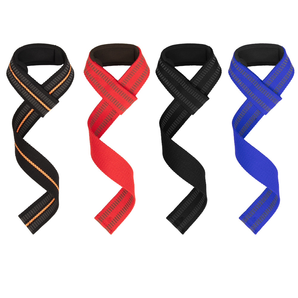 Weightlifting wristband booster belt grip belt bodybuilding fitness pull belt horizontal bar dumbbell pressurized non-slip thickened borrowing belt