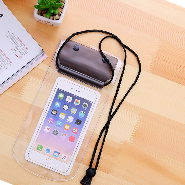 Picture of Double-layer Thickened Barrier-free Mobile Phone Waterproof Bag Transparent Waterproof Mobile Phone Case Large Takeaway Mobile Phone Waterproof Han Proof Bag