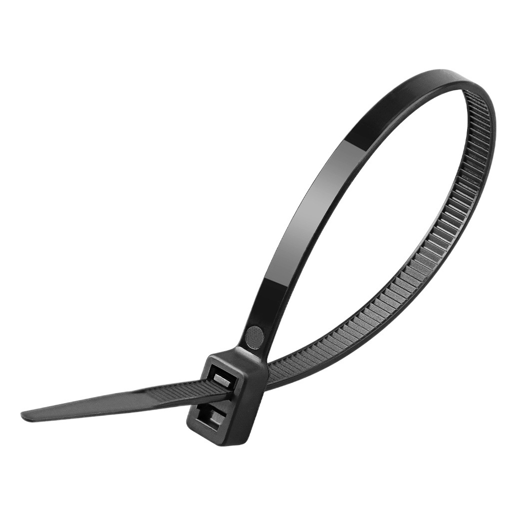 Double-headed double-buckle nylon cable tie self-locking 4.8/11.8 double-buckle car wire binding plastic double-headed cable tie