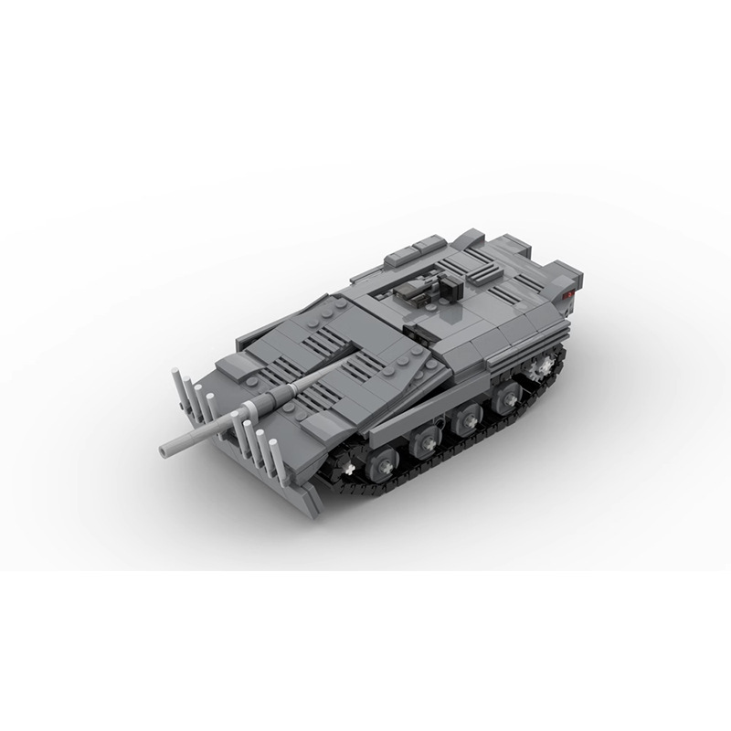 MOC military building blocks Strv 103 tank model small particles compatible with Lego diy assembled building blocks toys children