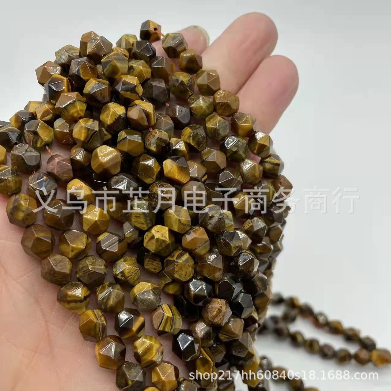 Picture of Factory direct new variety of natural stone diamond cut diy handmade loose beads bracelet jewelry accessories materials