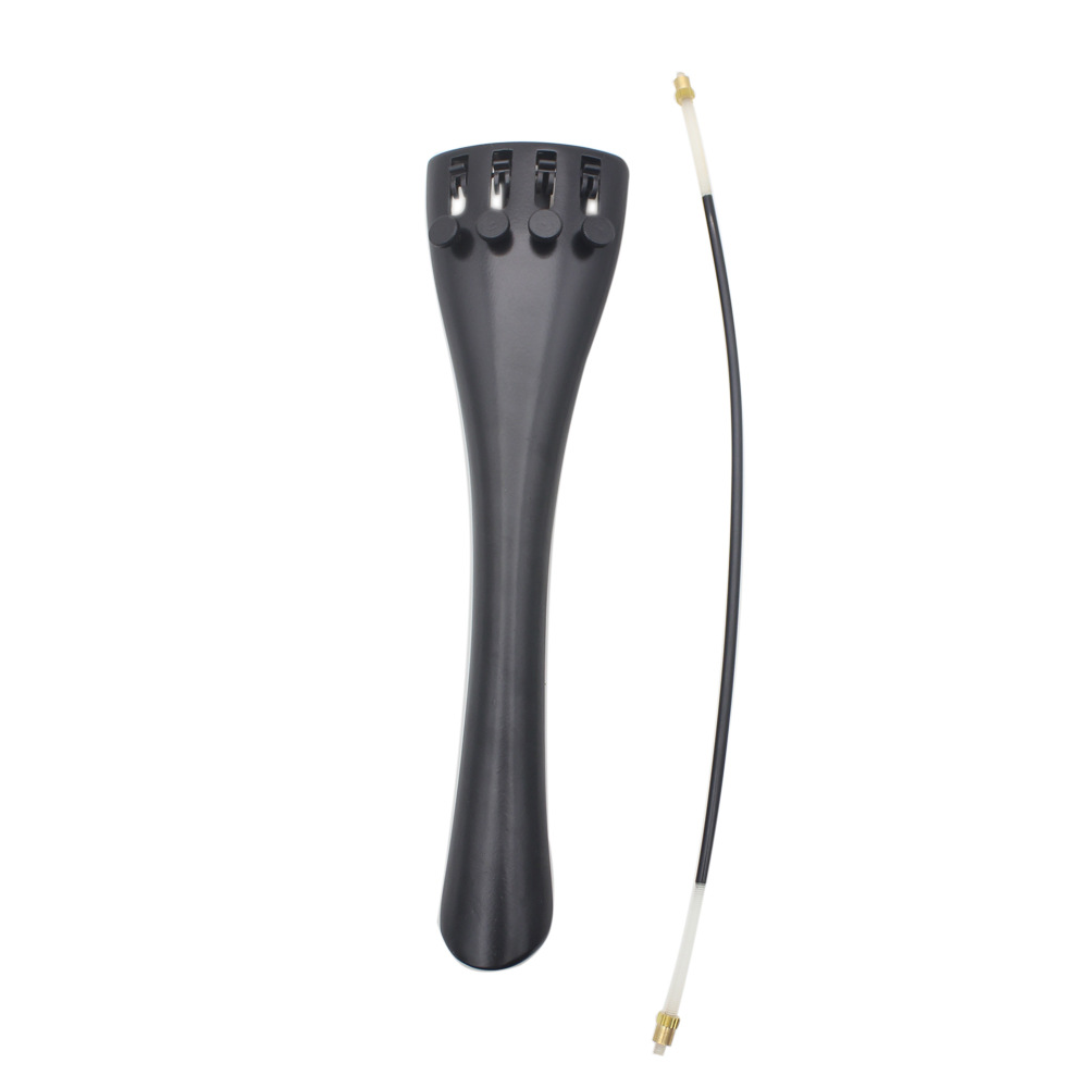 Cello Aluminum Alloy Tailpiece 2-Piece Set Tailpiece + Tail String with Built-In Fine-Tuning Instrument Accessories Western Musical Instrument