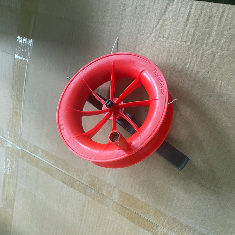 Picture of Kite Reel Crystal Reel Kite Line Wheel Hand-Held Reel Small Red Reel Line Board Flying Reel with Line Wholesale