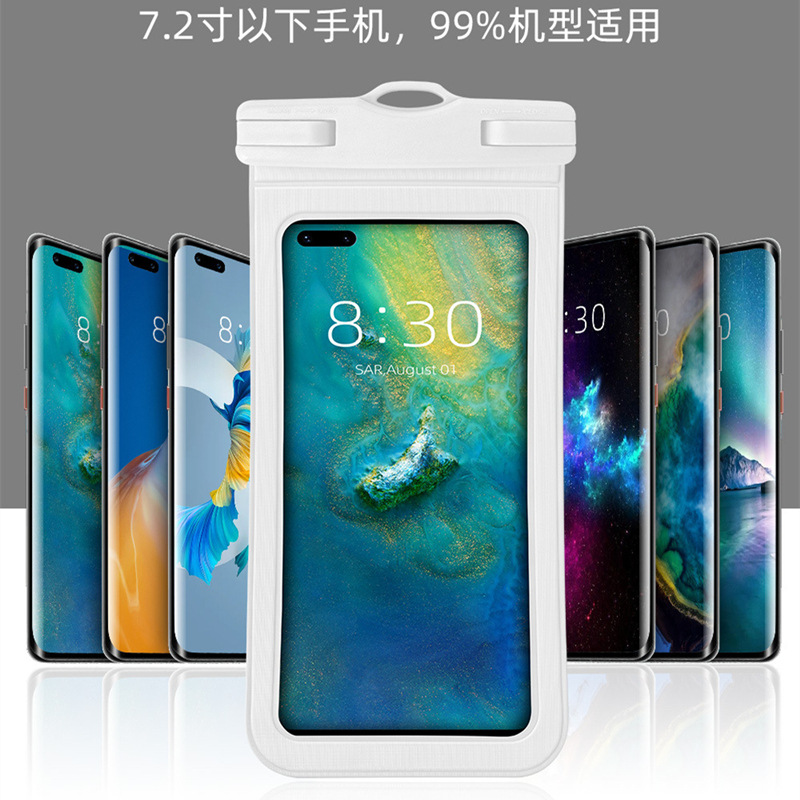 Mobile Phone Waterproof Bag Touch Screen Swimming Takeaway Special Advanced Transparent Sealed Bag Lanyard Neck Waterproof Mobile Phone Case