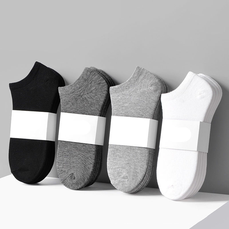 Socks men's socks ankle socks spring and summer thin low-top low-cut invisible socks deodorant sweat-absorbent breathable men's socks trendy