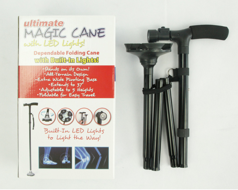 Spot folding crutches mountain climbing crutches tumbler old man crutches double armrest alarm crutches