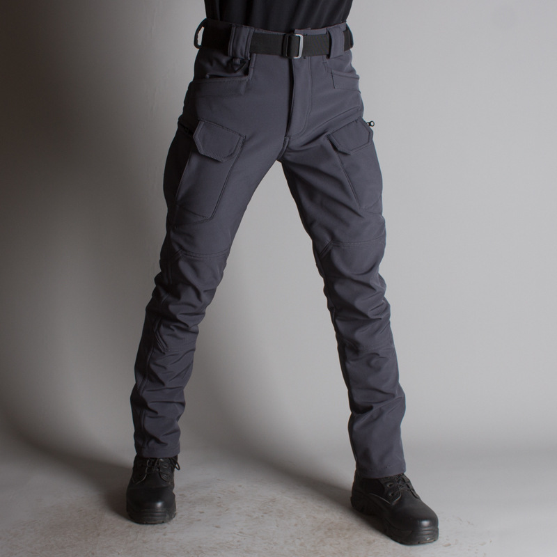 Picture of Archon IX7 Shell Casual Pants Men's Tooling Fleece Soft Shell Crane Pants Pants Outdoor Pants fleece-lined Warm and Waterproof