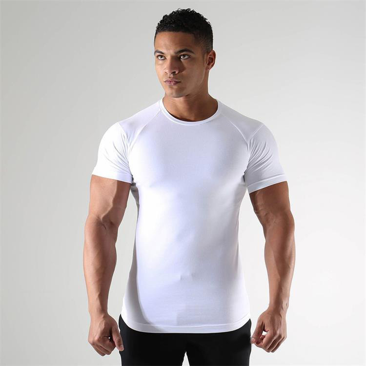 Manufacturer Produces Trendyy Men's T-Shirts, Summer New Sports Short-Sleeved Quick-Drying Clothes, Training Breathable Fitness Tights