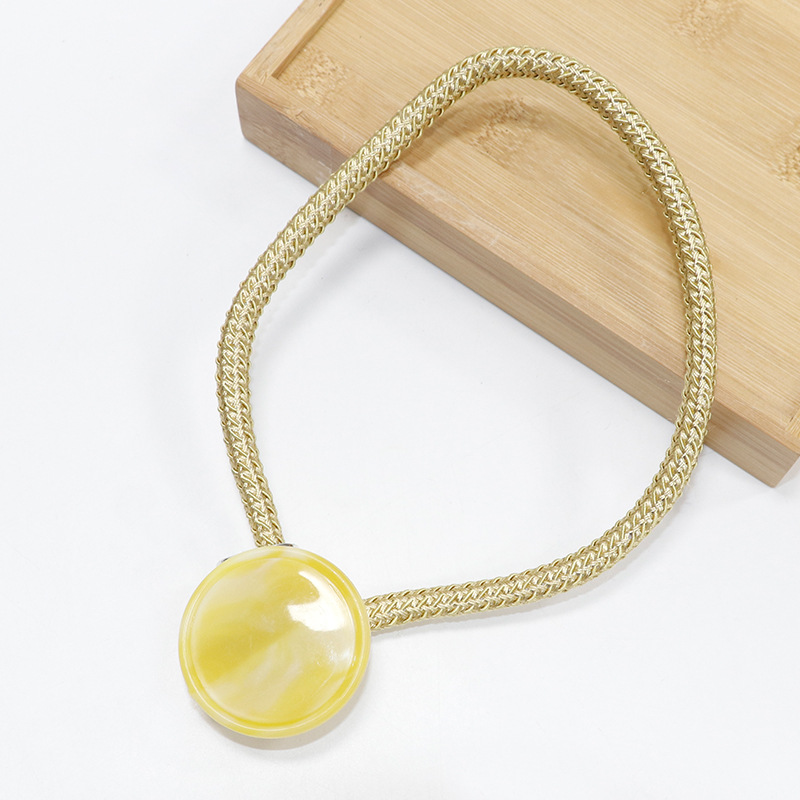Picture of Cross-border spot running volume a pair of curtain buckle jade material accessories binding curtain accessories binding rope curtain binding