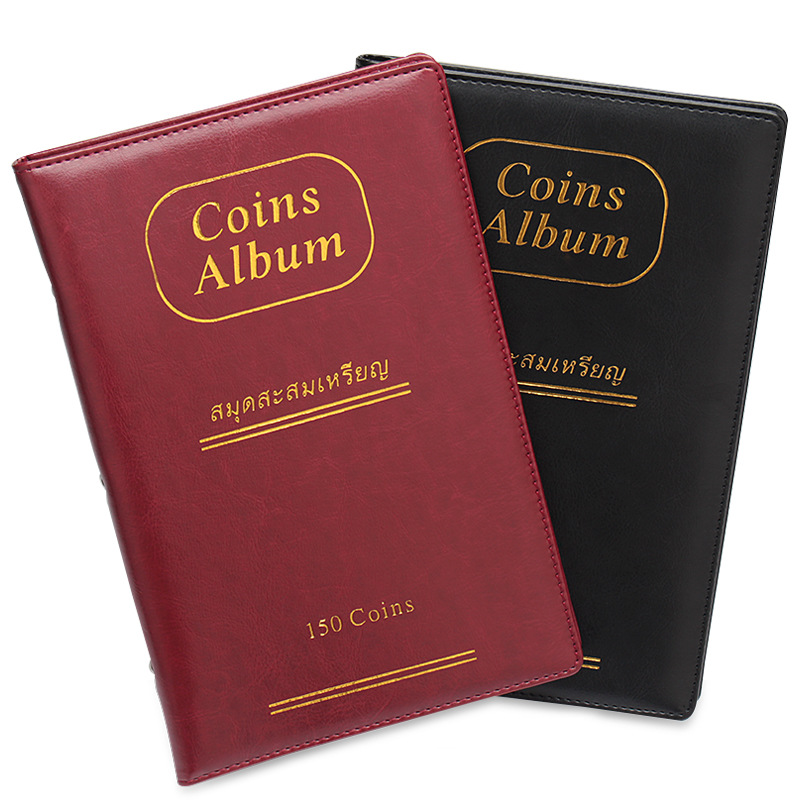 150 grid Russian AliExpress leather coin collection book Ancient coin silver coin commemorative coin storage clip
