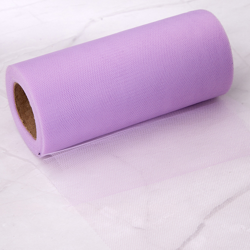 Picture of Wedding party decoration American mesh roll tutu skirt birthday table skirt tulle yarn wedding decoration 15cm * 25 yards
