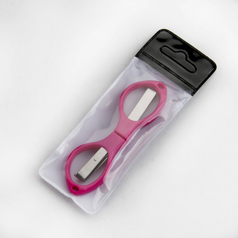 Picture of Stainless steel folding scissors plastic handle/alloy stretch shear travel portable fishing Special 8/eight character scissors wholesale