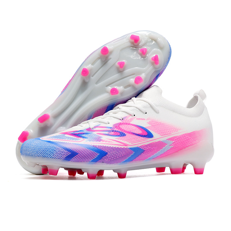 Cross-Border Low-Top Football Shoes for Men and Women, Teenagers, Long Spikes, Primary and Secondary School Students, Children's Artificial Grass Competition Training Shoes