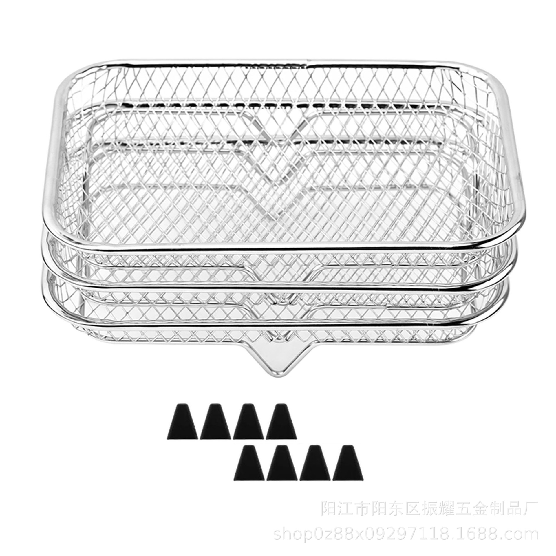 Picture of Multifunctional Air Fryer 304 Stainless Steel Edging Process Accessories Grill Steam Rack Multi-Layer Universal Kitchen Utensils