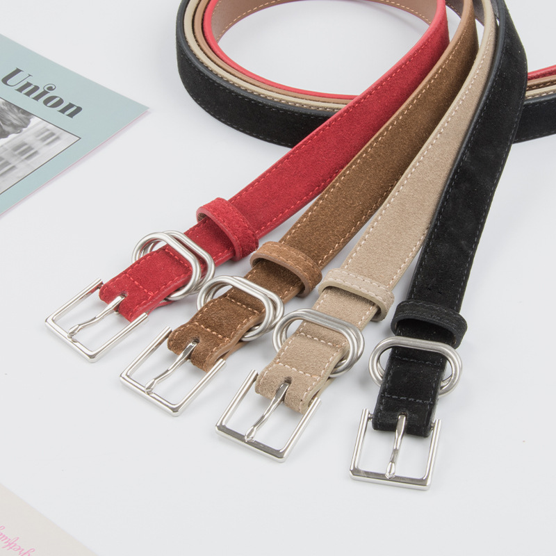 Picture of Frosted Vintage Genuine Leather Women's Belt Cowhide Women's Autumn and Winter New Arrival Skirt Casual Pants Jeans Women's Belt