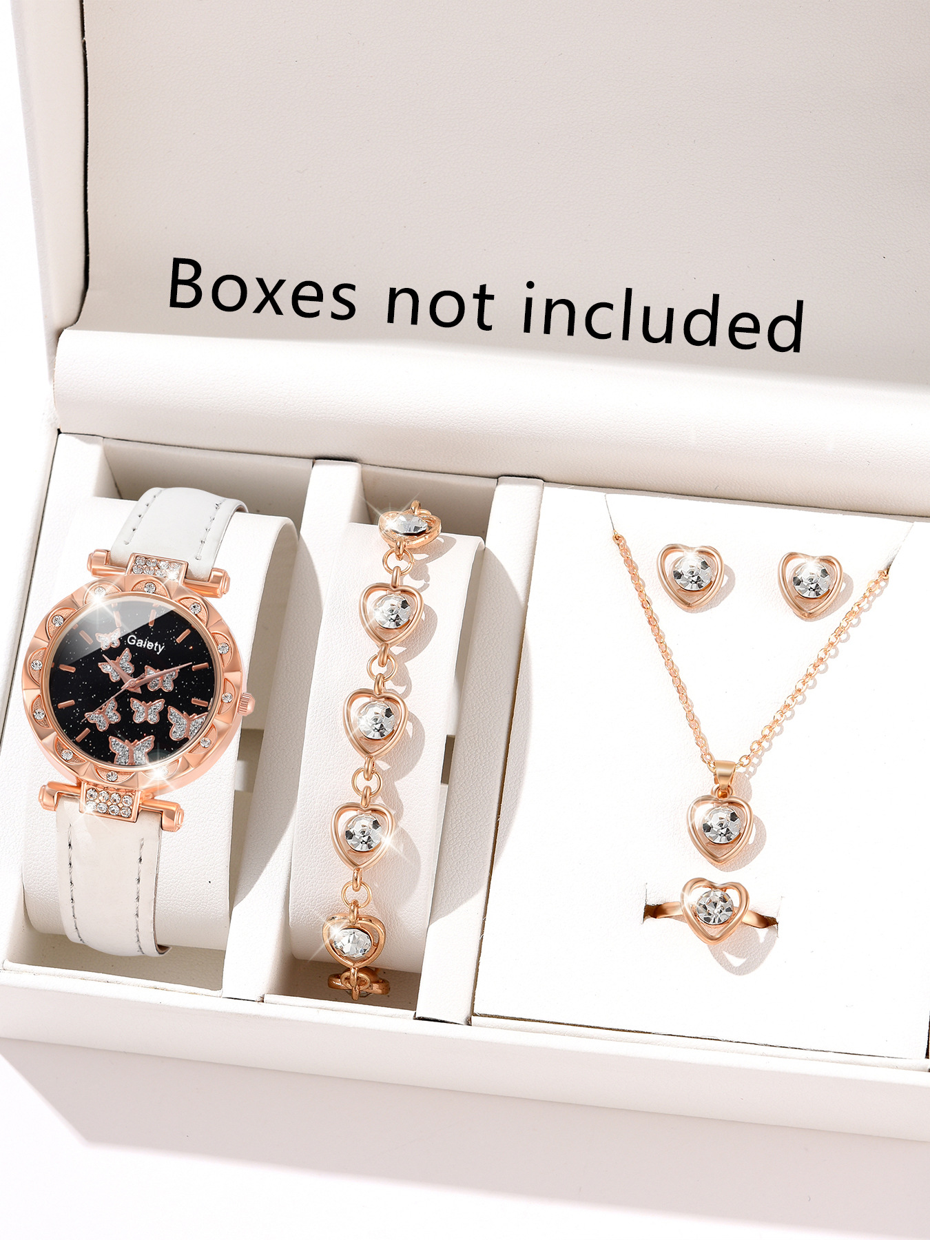 Picture of New TikTok Popular Women's Watch Fashion Personality Simple Watch Butterfly Digital Belt Watch Set