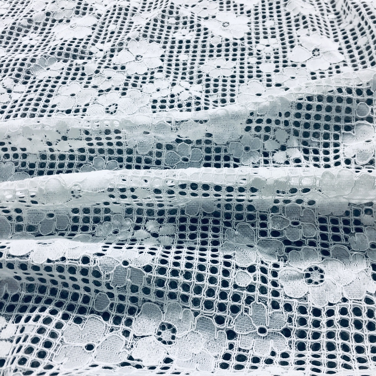 brocade cotton lace fabric bullet-free hollow exquisite small flower thin wedding dress clothing accessories lace fabric