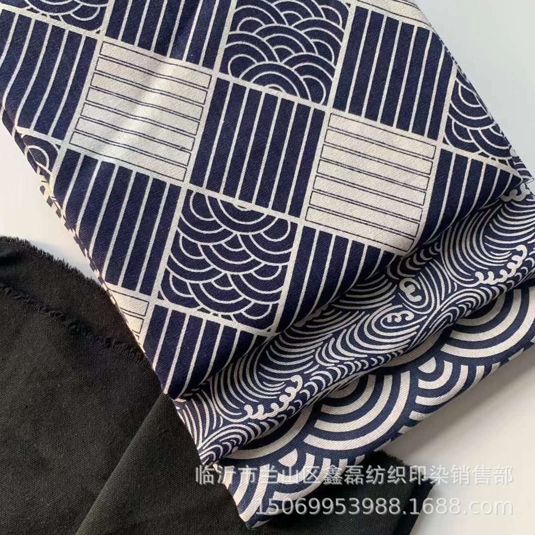 Picture of [Factory direct supply] DIY handmade and storm linen printed luggage cloth tablecloth decorative cloth