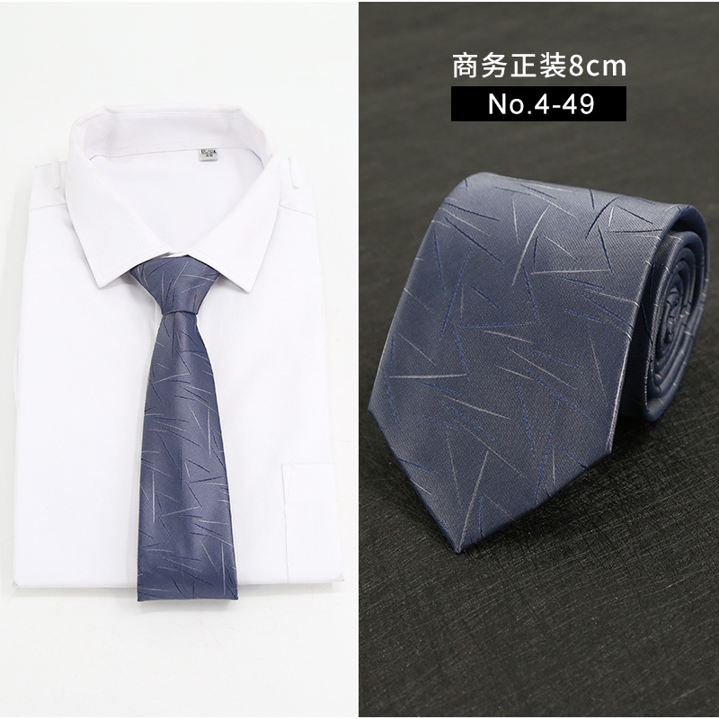 Picture of New Style Tie Men's Formal Business Casual Simple Style Solid Color Striped Arrow-Shaped Tie Manufacturer Ready Stock Wholesale