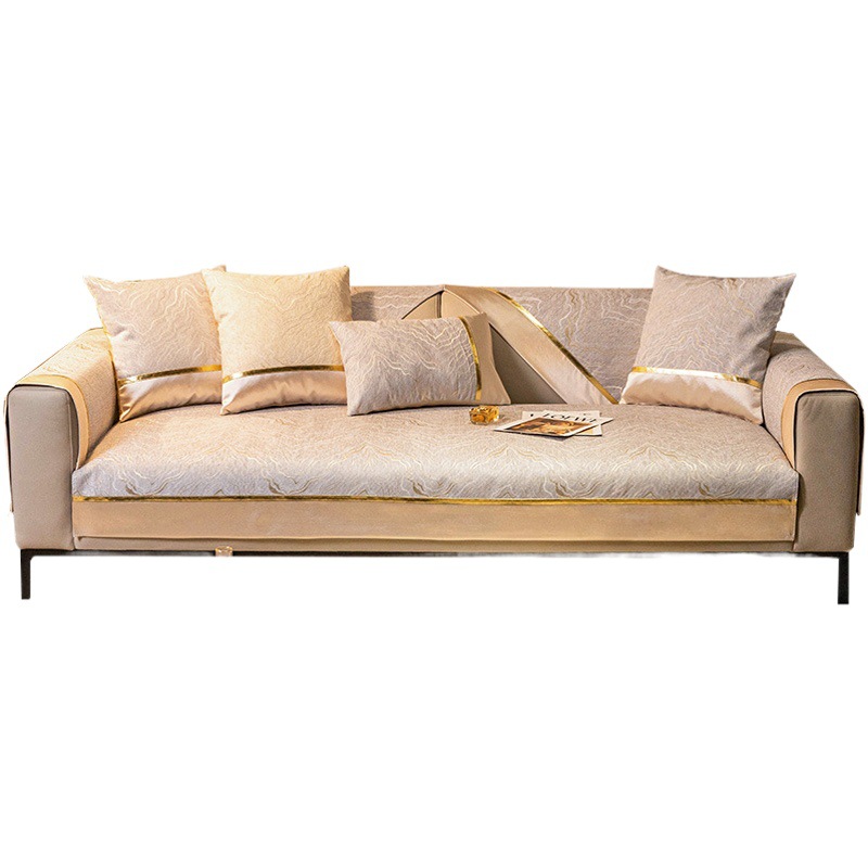 Light Luxury Style Non-slip Sofa Cushion Simple Modern Sofa Cover High-grade Chenille Four Seasons Universal Cushion Cover Cloth