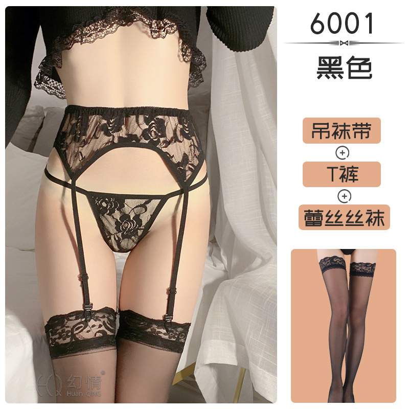 Picture of Fantasy Hot Selling European and American Foreign Trade Corset Lace Perspective Plus Size Garter Belt Sexy Accessories Garter Set