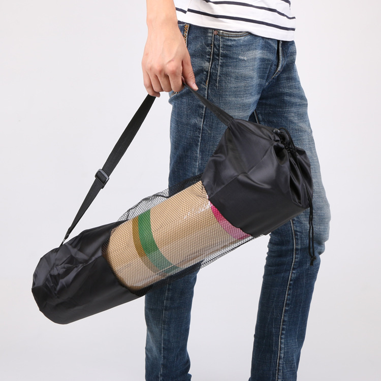 Yoga mat bag drawstring storage bag shoulder net bag net bag Oxford cloth portable yoga bag factory wholesale
