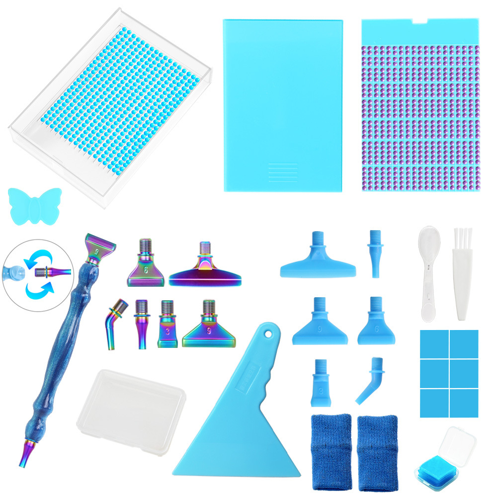 Picture of Diamond Painting New Style Turnout Drill Tray Multifunctional Sieve Drill Point Drill Tray Drawer Funnel Tray DIY Diamond Embroidery Tools suit