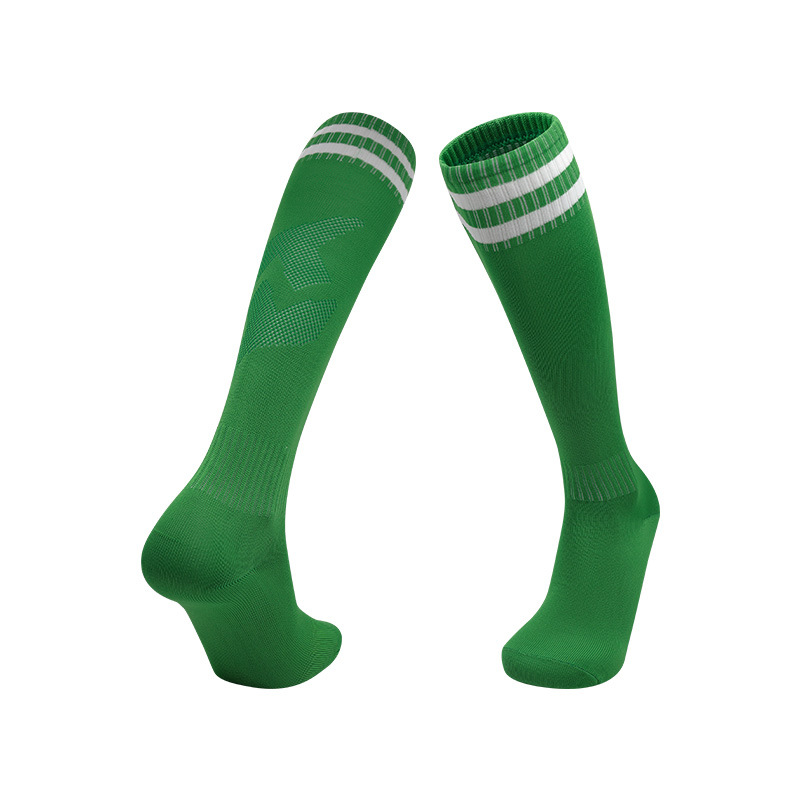 Picture of Autumn and Winter Two-Bar Soccer Socks, Breathable and Sweat-Absorbent, Long Striped Sports Socks, Thin High-Tube Professional Training Socks Wholesale