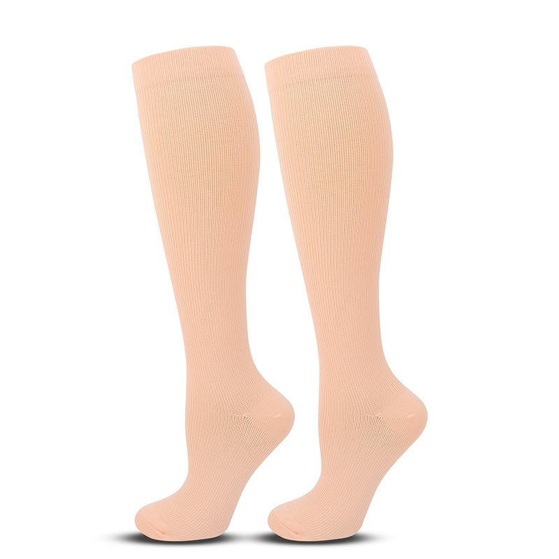 Picture of Solid Color Sports Compression Socks Anti-flexure Compression Socks Running Stretch Socks Suitable for Nurse Wrap Calf