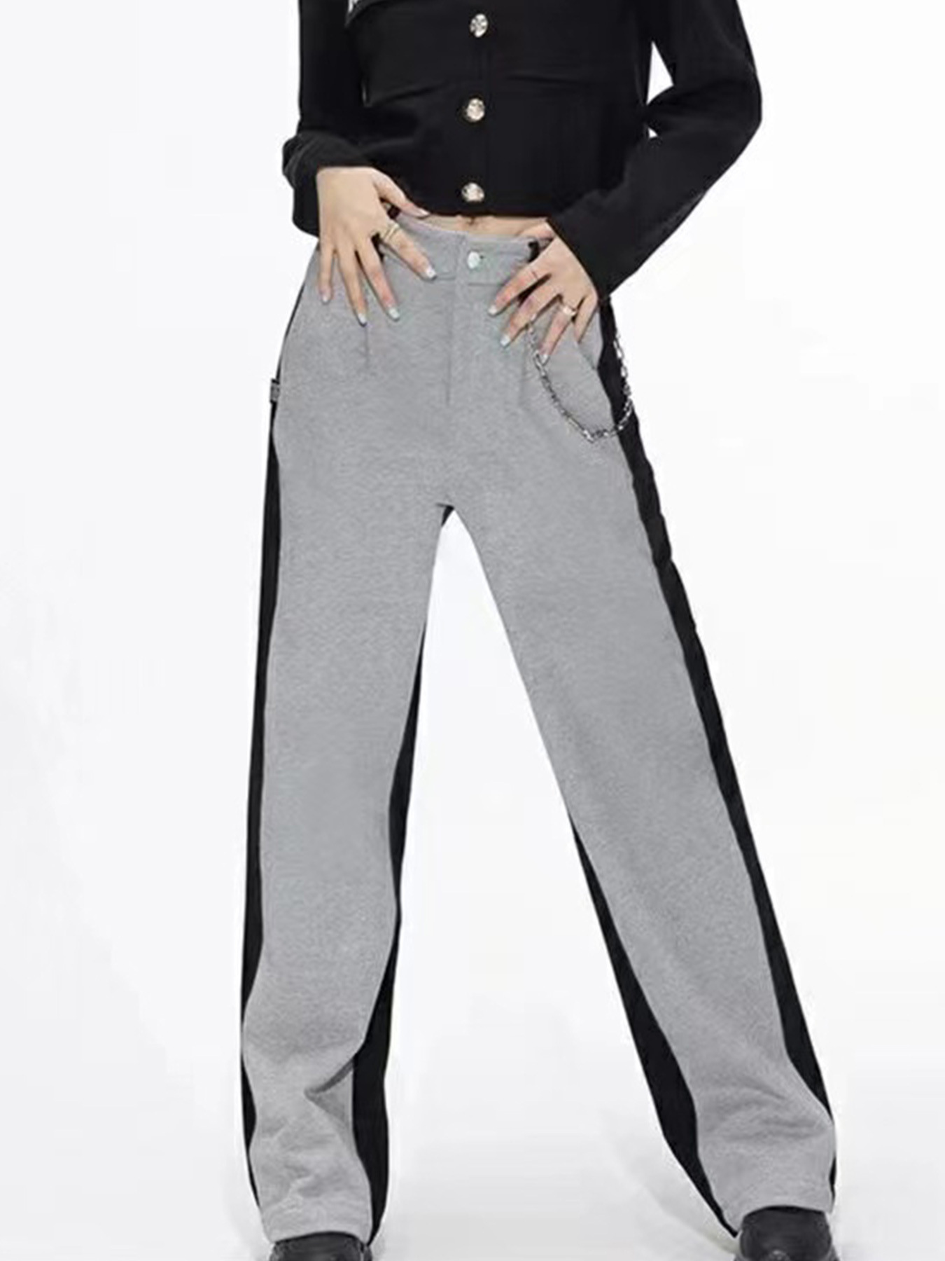 Picture of Amazon AliExpress Cross-border New Skinny Wide Leg Pants Casual Pants Women's Loose Sweat Pants