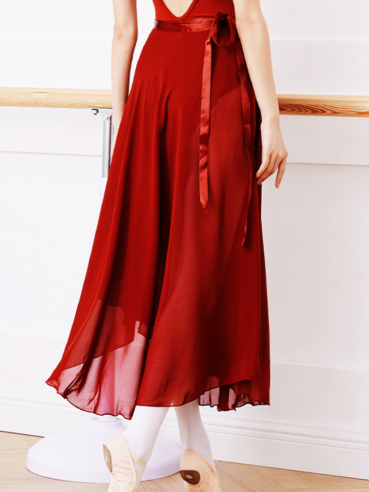 Ballet, classical ethnic dance, long skirt, practice performance, flowing skirt chiffon skirt, teacher