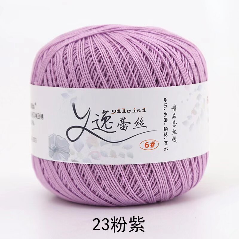 Picture of No. 6 Lace Thread High Twist Cotton Crochet Thread DIY Hand Knitted Irish Summer Thin Thread Material Package
